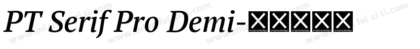 PT Serif Pro Demi字体转换